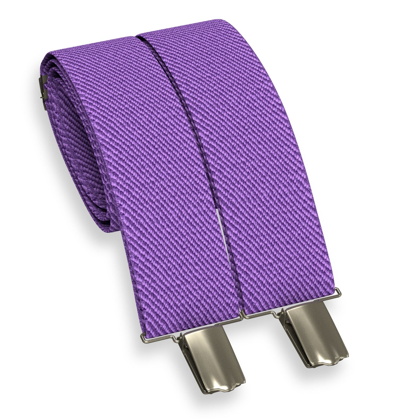 Purple Slim Suspenders for Men & Women Boys & Girls Y-back Shape 1 inch wide